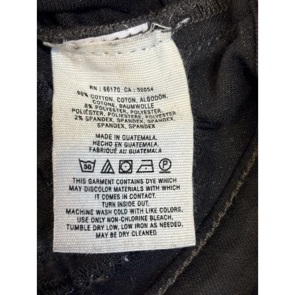 Pilcro And the Letterpress Womens 28 Black Zipper Ankle Pants Sexy Baddie Rocker